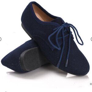 Navy wool lace up size 24